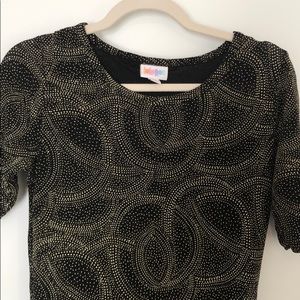 LULAROE small black shimmer dress